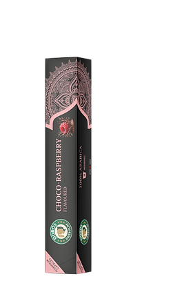 Doros Premium Kaffeekapseln Choco-Raspberry in einer schwarzen Schachtel