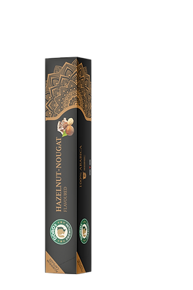 Doros Premium Kaffeekapseln Hazelnut-Nougat in einer schwarzen Schachtel